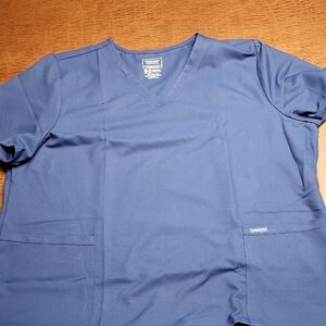Cherokee PROTX2 Women's Navy Blue V-Neck Scrub Top Size 3XL NWT